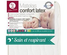 LILOU MIAKA - Matelas bébé Confort Latex – pour lit 70 x 140
