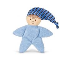 Sterntaler Poupée, Hochet Intégré, Pour Bébé dès la naissance, 16 cm, Bleu