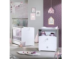 BABY PRICE NJ371 Chambre Bébé Duo Lit + Commode