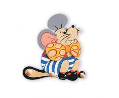 Dida - Porte-Manteaux Enfant – Mickey la Souris - Porte Manteau Mural en Bois pour Chambres denfant et bébé