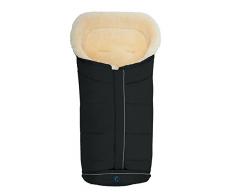 AltaBeBe MT2203LP - 65 Chancelière dHiver avec Fourrure de Mouton Universelle pour Poussette 12-36 Mois Noir