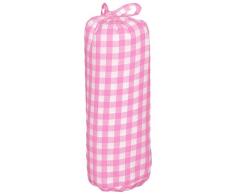 Taftan Drap Housse Gros carreaux rose (60 x 120 cm) - Rose clair