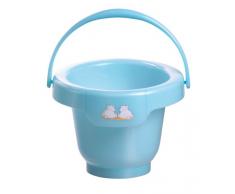 bébé-jou 616557 Bebe-Bubble Pompon Seau pour toilette de bébé Turquoise