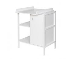 Geuther Table à Langer Robby, Blanc, évolutive, 1 porte 2 étagères.