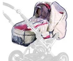 Sunnybaby 13195 Housse anti-pluie en film plastique pour poussette avec plaque, transparent
