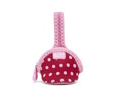 Built BBY-pcf1 bmd Paci Finder Couverture sur la Mamelon, mini dots, bébé rose