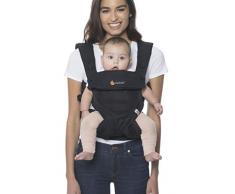 Ergobaby Porte Bebe Ergonomique et Physiologique pour les Bambins, 360 Onyx Noire 4-Positions Dorsale et Ventral