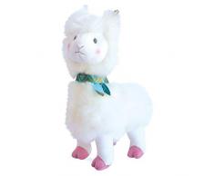 Histoire dOurs Lama Peluche Blanc 30 cm