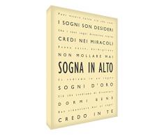 Feel Good Art DRBG1624-01IT Tableau sur toile Grande (60 x 40 x 4 cm) Crème