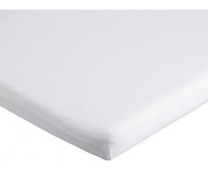 Lot de 3 Draps housse Coton pour lit Bébé 50x100-6 coloris disponibles (Blanc)