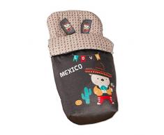 babyline Mexique – sac de chaise avec moufles, Unisexe