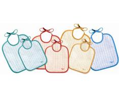 Tigex Lot de 7 Bavoirs Lacette Éponge Eva 0-4 mois