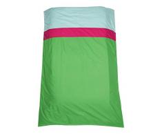 mundo melocotón CPH Housse de Couette 1 Personne Vert/Framboise