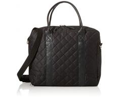 Manostiles Sac à langer en cuir Motif danois Noir