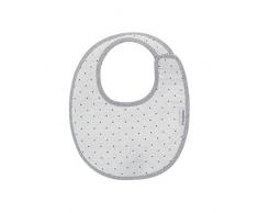 Bavoir Rond avec Velcro Stela Gris/Mota 16 x 19 cm