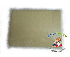 Blueberryshop 2 pièces Drap-housse en tissu éponge pour lit pour enfant/lit pour bébé, 120 cm de longueur x largeur de 60 cm, Jaune