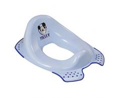 MILLO BÉBÉ - Réducteur de Siège WC Disney Mickey - Rebords + Pieds Antidérapants - Garanti Sans Bisphénol-A - Facile à Nettoyer - H. 15 cm x L. 40 cm x l. 34 cm - Bleu