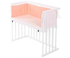 dreamgood Lit 132912 Lit dappoint Blanc avec matelas Prime Air & Tour de lit, marron