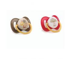 Jane 020173C01 - Lot de 2 Tétines Silicone Multicolore