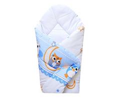 cosing 331–019–136 Coussin de coussin à douille pour bébé Nid dange bébé Coco – Chouette 2, bleu