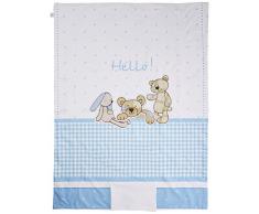 Italbaby Hello Pony Parure de lit, Bleu clair