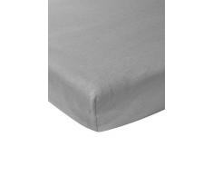 Meyco 566004 Drap-housse en jersey pour matelas de parc Gris 75 x 95 cm
