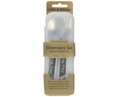 Sugar Booger - Set de 2 couverts « Pirates » - noir, blanc