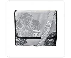 Vanchi Change n Away Sac à langer Motif fleurs Gris