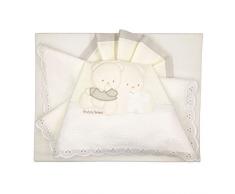 Andy & Helen 2/400d09 _ p Drap Berceau Brodé, crème