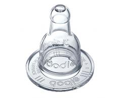 Dodie-Tétine Mon biberon 3 vitesses col étroit +6 mois silicone débit 3 spéciale liquide épais