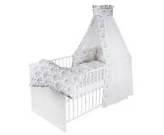 Schardt Lit dEnfant Complet Classic Line Blanc Ornaments Grey