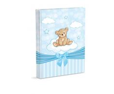 Mareli Album photo, bleu ciel, naissance enfant, 21 x 28 cm avec pochettes, contient 200 photos 13 x 18 cm