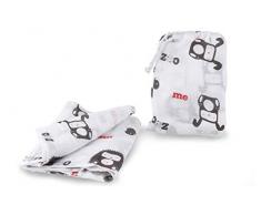 MeZooMe Couverture en mousseline 100% coton pour bébé Corail Taille L