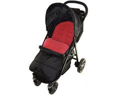 Chancelière compatible avec les poussettes Britax, rouge feu