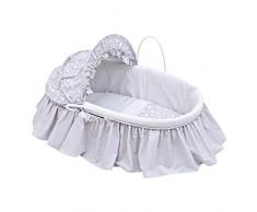 Cambrass Couffin à Volants + Capote Star Gris 47 X 84 cm