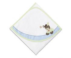 Sterntaler Serviette de bain à capuche Emmi, Âge: à partir de 0 Mois, 80 x 80 cm, Blanc