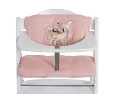 Hauck Highchair Pad Deluxe Coussin Chaise Haute pour Hauck Alpha+ et Beta+ Fixation et Nettoyage Facile Coussin pour Assise et Dossier - Rose (sweety)