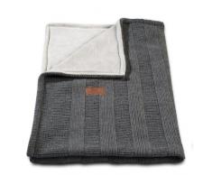 Babys Only Couverture Lit Bébé Robust CÃte gris anthracite (100 x 135 cm) - Gris