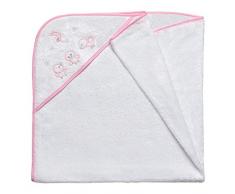 Pekebaby Chicks Cape de bain pour bébé Rose 100 x 100 cm