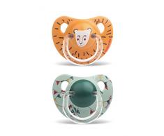 Suavinex 303894 Sucette Physio Lion/Petits Drapeaux 2 Pièces
