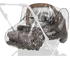 Playshoes 448963 pluie universel, habillage pluie, Housse de pluie pour poussette double, transparent