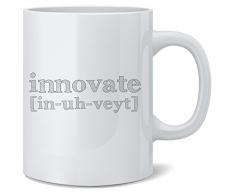 Feel Good Art brillant Mug en céramique Motif typographie moderne gris (, dinnover)