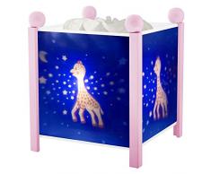 TROUSSELIER - Sophie la Girafe - Veilleuse - Lanterne Magique - Idéal Cadeau Enfant - Dessin animé - Lumière rassurante - Couleur Bois Rose - Ampoule 12V 10W inclue - Prise Elec. EU