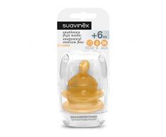 Suavinex Tétine Physiologique en Caoutchouc Naturel +6 Mois Débit Moyen