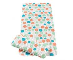 Clevamama Tapis de Bain Antidérapant Bébé - Tapis Baignoire à Ventouses Anti-Dérapante - Pois (Polka Dots )