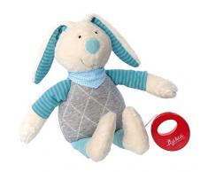 Sigikid Peluche Musicale - Lapin Turquoise Bleu