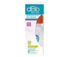 dBb Remond RégulAir Biberon avec Tétine NN en Silicone Orange Translucide 120 ml