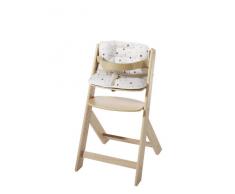 Schardt Domino III Chaise haute 0112600011678 qui Grandit avec lenfant avec coussin Motif étoiles Rouge