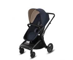 cbx Poussette Combinée Bimisi Pure avec Siège Confort Réversible et Nacelle Pliable pour les Nouveau-Nés, Habillage pluie inclus, Dès la Naissance jusquà 15 kg, Jeansy Blue