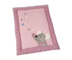 Sterntaler Tapis d’Éveil Souris Mabel, Âge : Dès 0 Mois, Taille : 95 x 130 cm, Rose/Multicolore